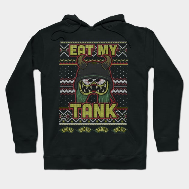 Shotzi Eat My Tank Christmas Ugly Hoodie by Holman